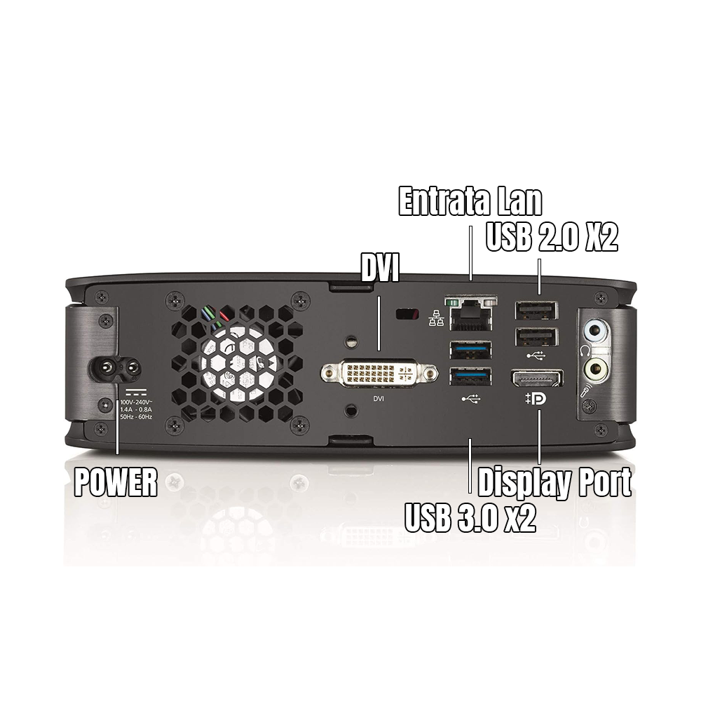 Fujitsu ESPRIMO Q920 • Intel® Core™ i5 - 4570T • 8 GB DDR3 • 256 GB SSD • Windows 10 Pro • Pennetta Wi-Fi