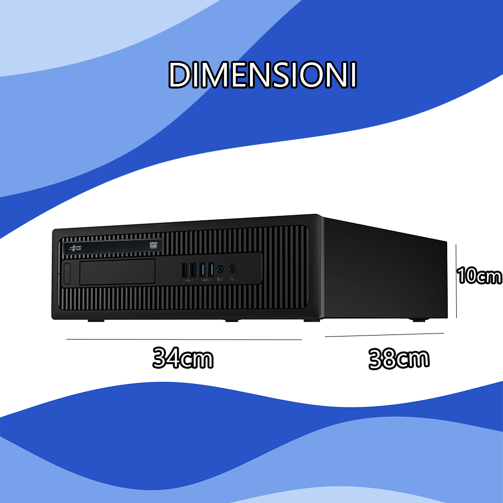 Hp 800 G1 I7 • i7-4790 • 16 GB ram DDR3 • 512 GB SSD • Windows 10 Pro e Libre Office• Pennetta Wi-Fi