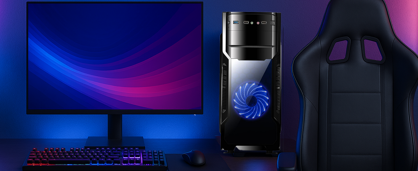 Betazon PC Fisso Gaming Desktop NUOVO • Cpu intel core i7-6700 • 32GB RAM DDR4 • 1TB SSD • Windows 11 Pro • WiFi • nvidia GEFORCE GT 740 4GB • Pronto All'Uso