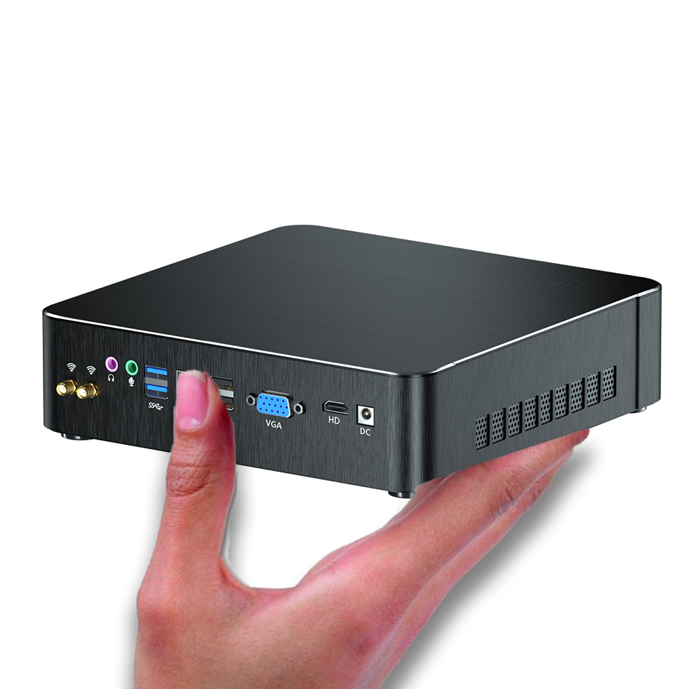Betashop Mini PC 16GB DDR4 + 1000 GB SSD, Mini Computer, Intel core i7 (3.0GHz), Gigabit Ethernet,HD, Wi-Fi, BT Office 365 Desktop PC