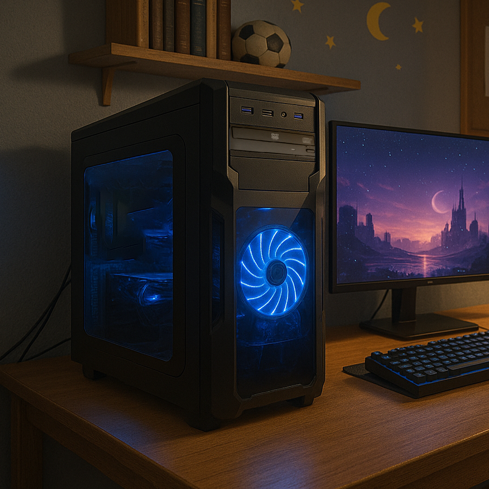 Betazon PC Fisso Gaming Desktop NUOVO • Cpu intel core i7-6700 • 32GB RAM DDR4 • 1TB SSD • Windows 11 Pro • WiFi • nvidia GEFORCE GT 740 4GB • Pronto All'Uso